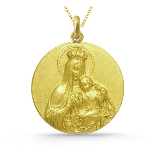 Medalla Virgen del Carmen Corona Oro 18kt 04515220052 2