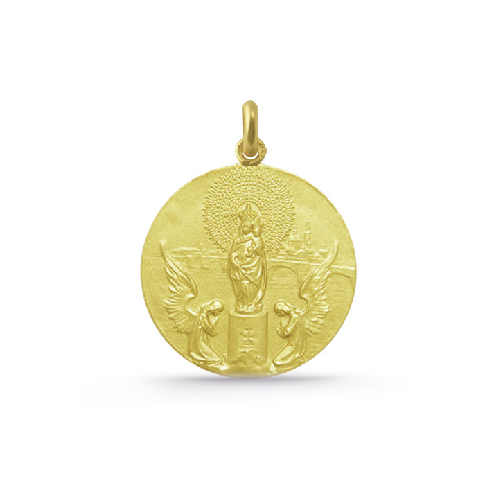 Medalla Virgen del Pilar Oro 18k 04515250052