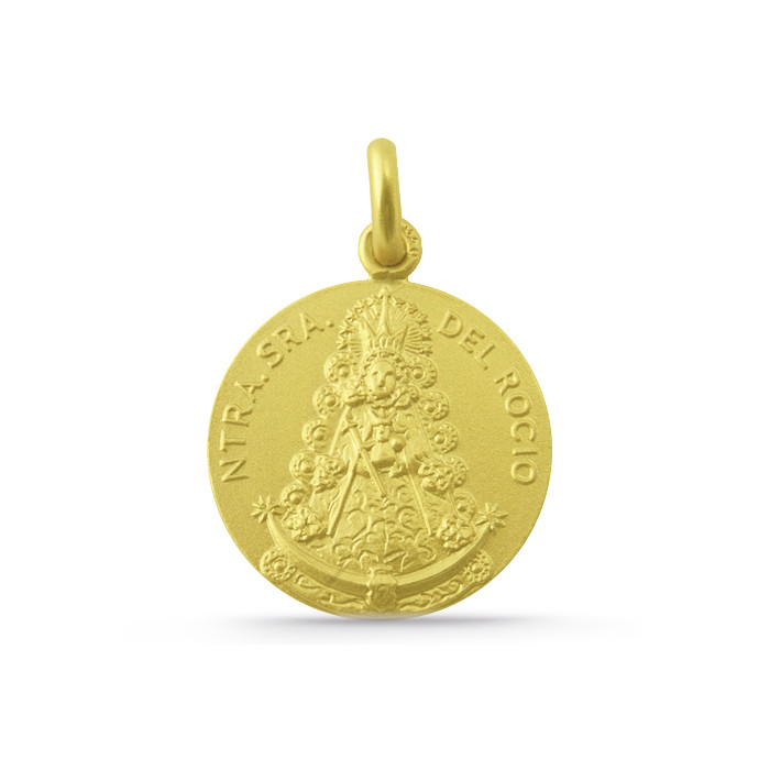 Medaljong Jomfru Rocío Gull 18K