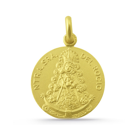 Medaljong Jomfru Rocío Gull 18K