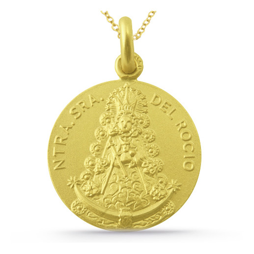 Medalla Virgen del Rocío Oro 18K 2
