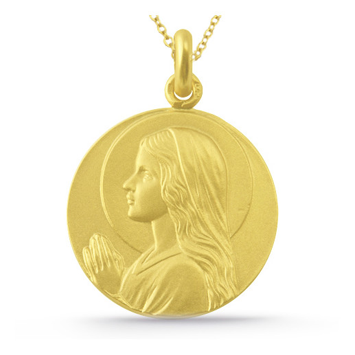 Medalla Virgen María Niña Oro 18K 2
