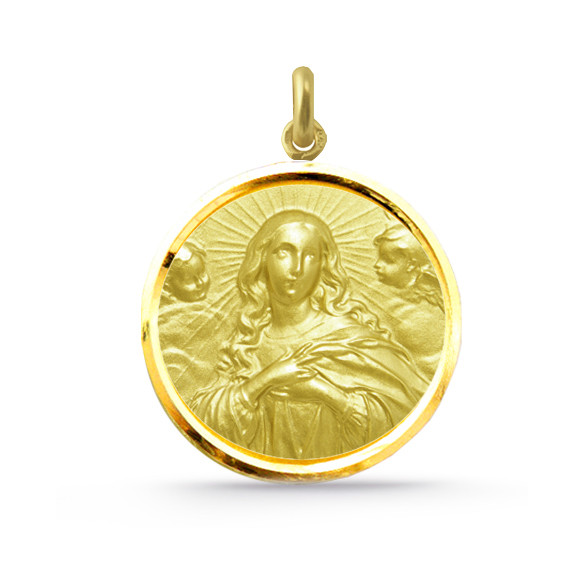 Medalla Inmaculada Concepción Złoto 18K Bisel