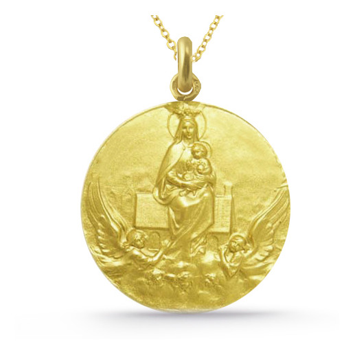Medaljong Jomfru Loreto Gull 18K 2