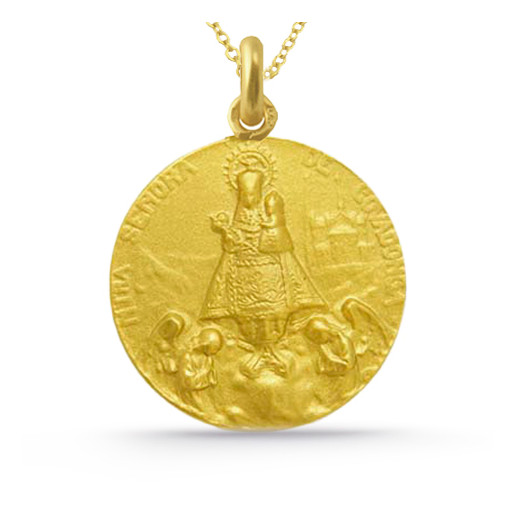 Medalla Virgen Covadonga 18K 2