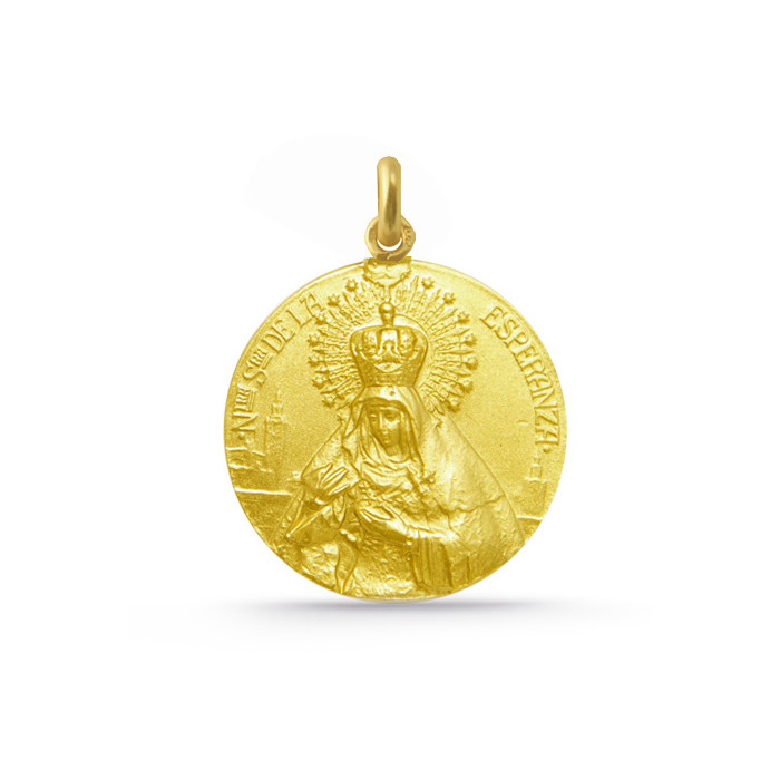 Medalla Virgen Esperanza Macarena 18kt 04515500052