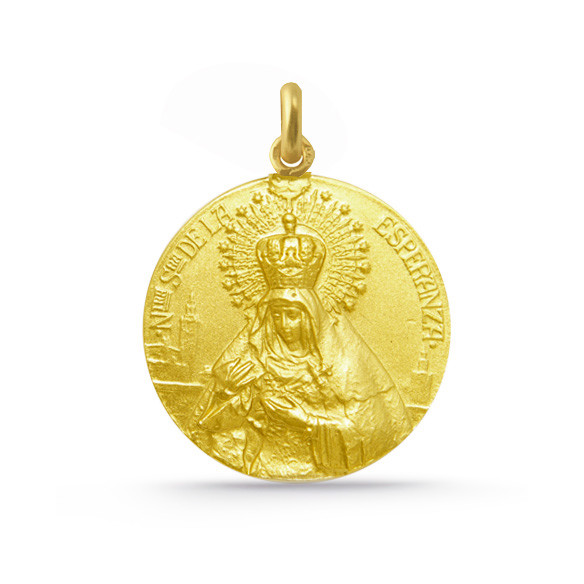 Medalla Virgen Esperanza Macarena 18kt 04515500052