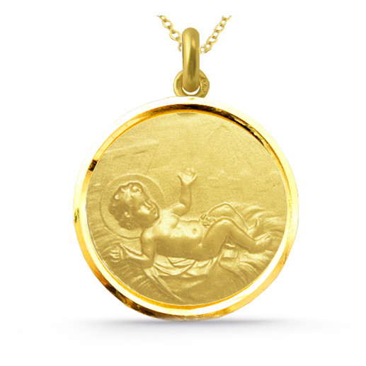 Medalla Niño Jesús Oro 18k Bisel 04516010052 2