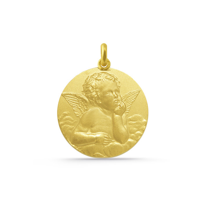Medaljong Engel Serafin 18K Gull