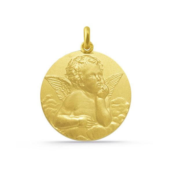 Medaljong Engel Serafin 18K Gull
