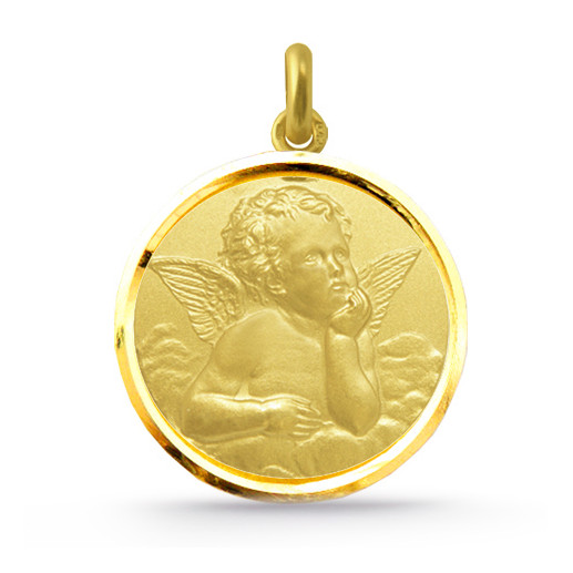Medalla Ángel Serafín Oro 18kt Bisel 04516060052
