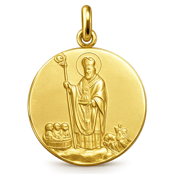 Medalla San Nicolás de Bari Oro 18K 04517170052