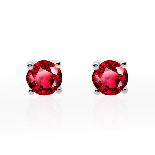 Pendientes de Rubies Jackie Oro Blanco 99925220023 2