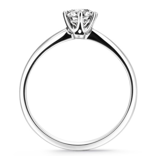 Diamantring 0,10 til 0,70 karat i platin Charlotte 2