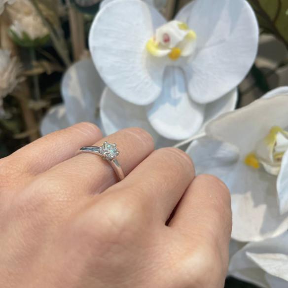 Charlotte Platinum Engagement Ring 0.10 to 0.70 Carat