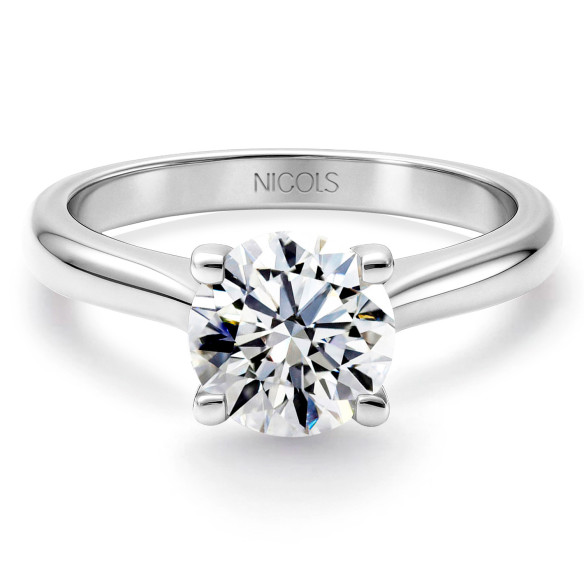 Nancy platinum engagement ring 0.10 to 0.70 carats