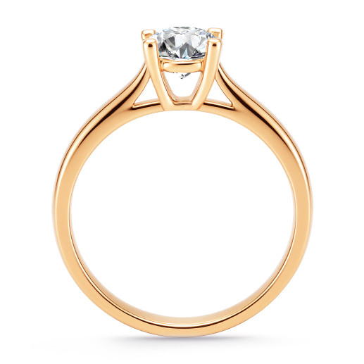 Solitærring med diamant 0,10 til 0,70 karat Nancy i 18K roségull 2