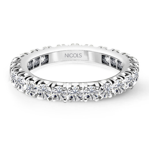 Alianza Completa Eternity Diamantes 1,15 a 1,3 Quilates