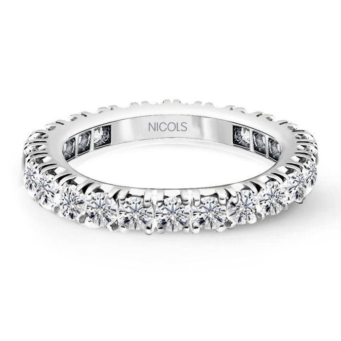 خاتم Alliance Eternity كامل بالألماس 1.15 إلى 1.3 قيراط
