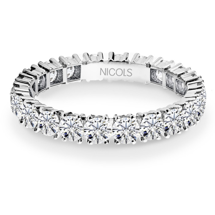 Alianza Eternity Diamanter Churumbella 1,8 til 2,1 Karat Hvitt Gull