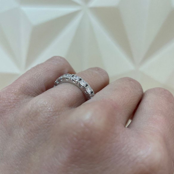 Prsten Eternity Diamanty 2,25 až 2,70 Ct