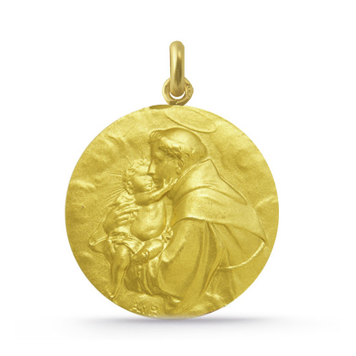 Medaljong San Antonio de Padua Gull 18K