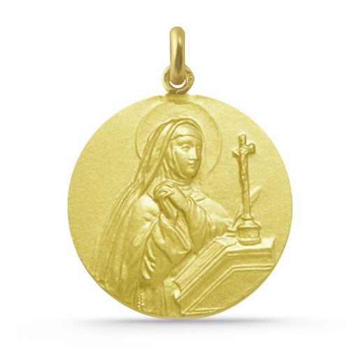 Medalla Santa Teresa Oro 18K