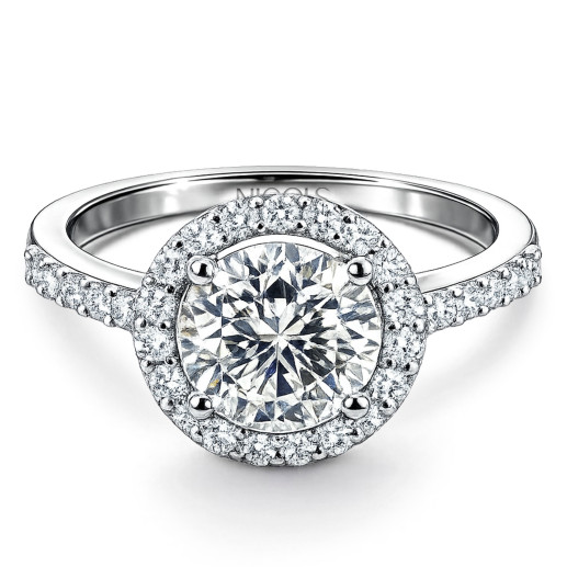 Anillo Solitario Diamante Clavel 1.50 ct Oro Blanco Clavel 99930171011