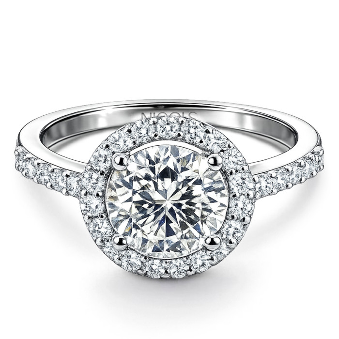 Anillo Solitario Diamante Clavel 1.50 ct Oro Blanco Clavel 99930171011