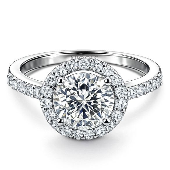 Anillo Solitario Diamante Clavel 1.50 ct Oro Blanco Clavel 99930171011