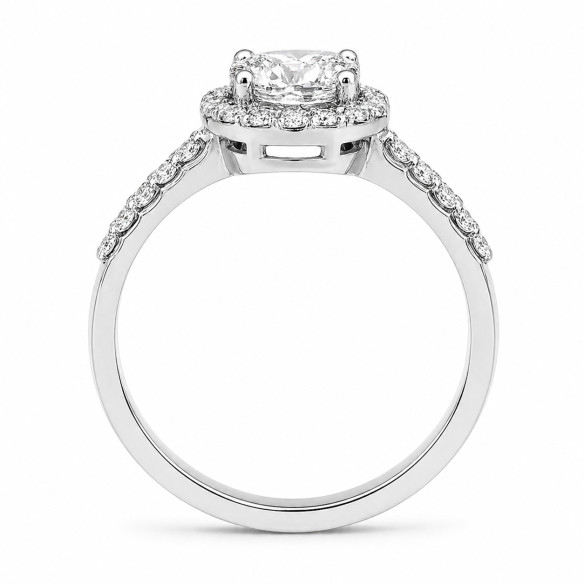 Anillo Solitario Diamante Clavel 1.50 ct Oro Blanco Clavel 99930171011