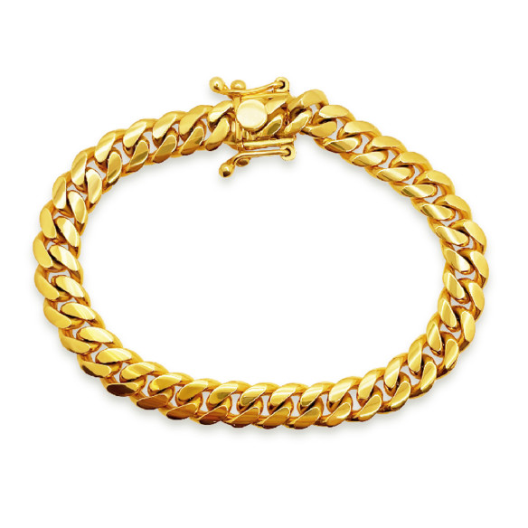 Pulsera Cubana 20cm Oro Amarillo Maciza 18Kt 99933050835