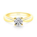 Yellow Gold Solitaires