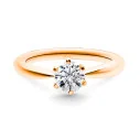 Rose Gold Solitaires